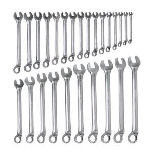 WF3P26 Combination Wrench Set 12 Point 75° Offset Metric 26 ea