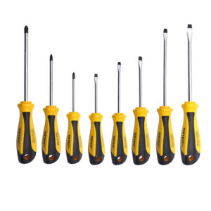 DM08 Screwdriver Set Slotted and Phillips Round Shank 8 ea