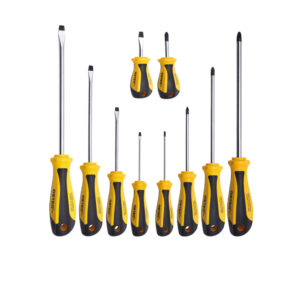 DM10 Screwdriver Set Slotted and Phillips Round Shank 10 ea