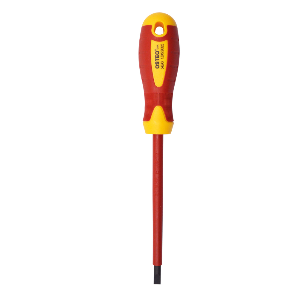 SCREWDRIVER SLOTTED TIP INSULATED ROUND SHANK, MAGNETIC TIP